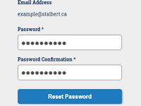 Reset password form